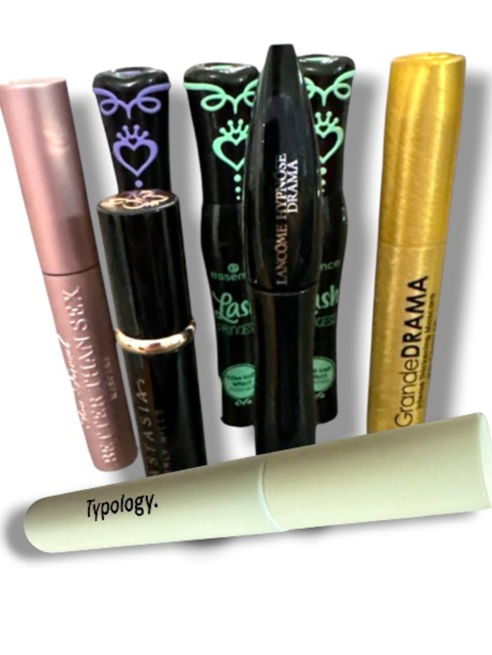 8 Mascaras Bundle Anastasia Beverly Hills Too Faced Lancôme Typology Grande